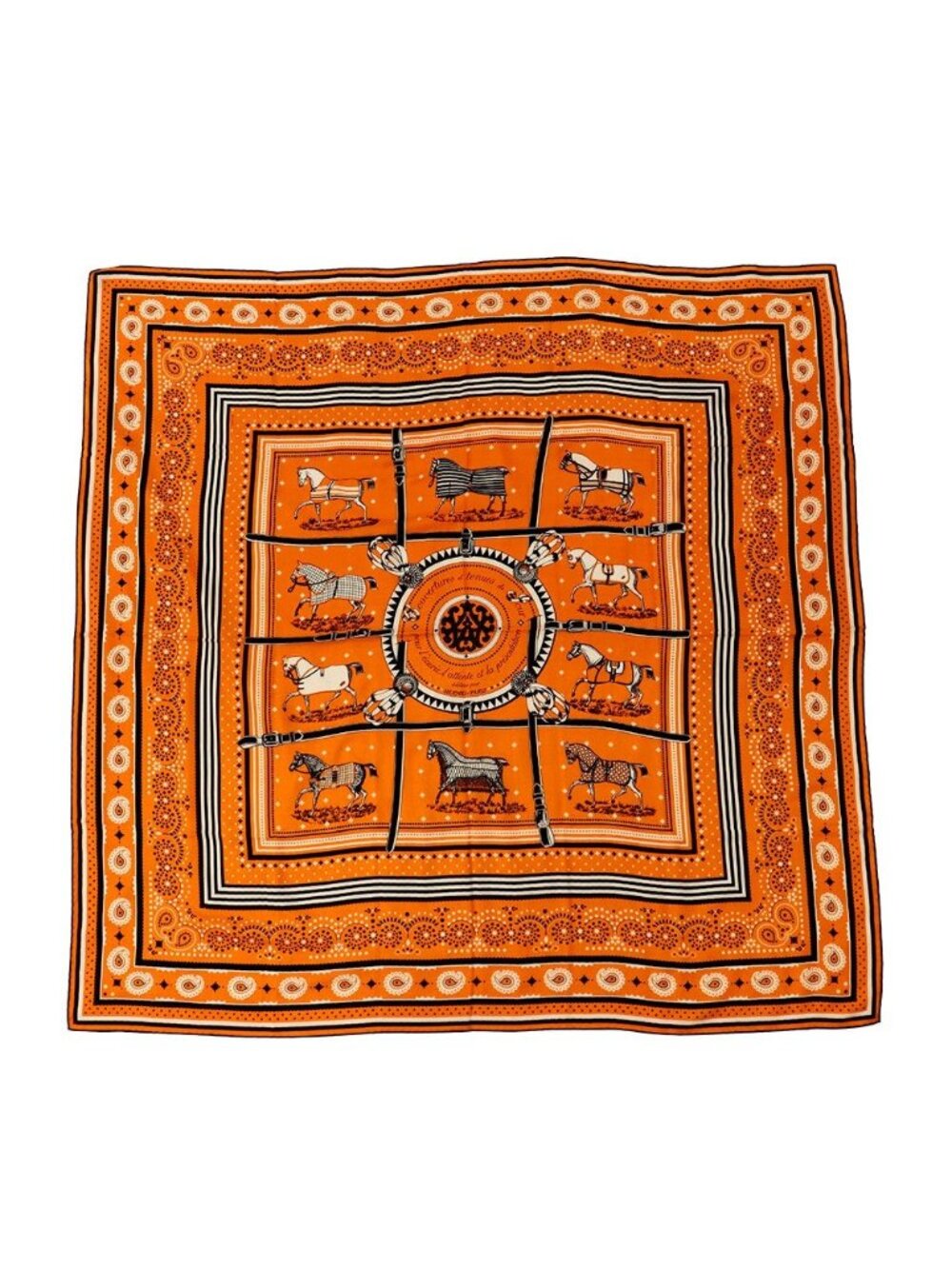Hermes Shawl Carre 140 Geant Horsewear Bandana Couvertures Et Tenues de Jour